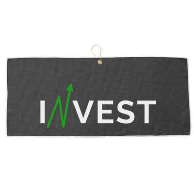 Invest Stock Market Trading Day Trader Money Investing Large Microfiber Waffle Golf Towel