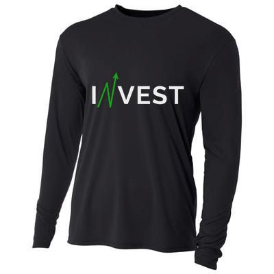 Invest Stock Market Trading Day Trader Money Investing Cooling Performance Long Sleeve Crew