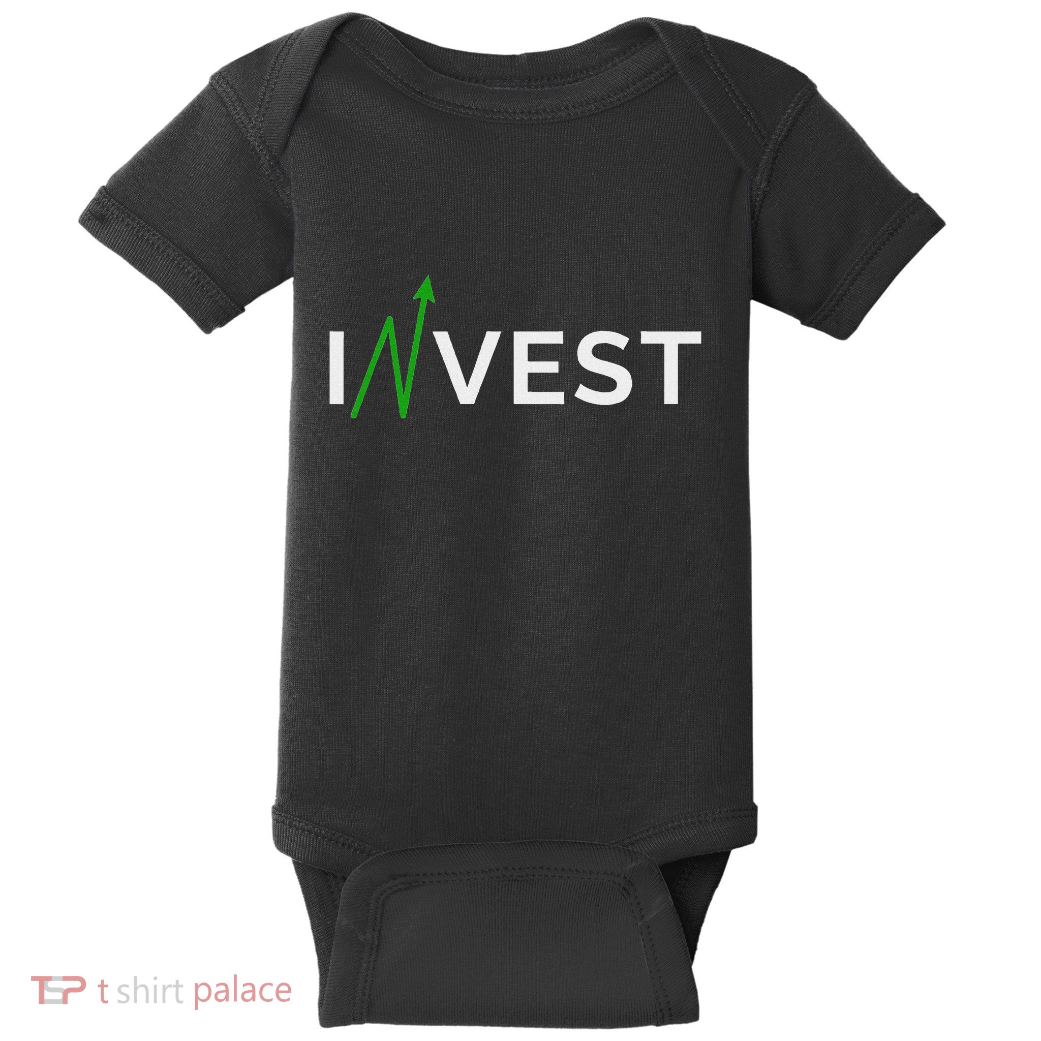Invest Stock Market Trading Day Trader Money Investing Baby Bodysuit