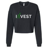Invest Stock Market Trading Day Trader Money Investing Cropped Pullover Crew
