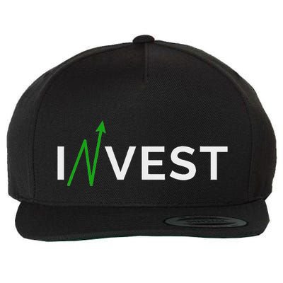 Invest Stock Market Trading Day Trader Money Investing Wool Snapback Cap
