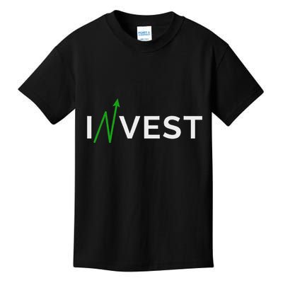 Invest Stock Market Trading Day Trader Money Investing Kids T-Shirt