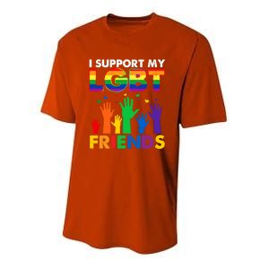 I Support My Lgbt Friends Lgbtq Pride Pride Month Cute Gift Youth Performance Sprint T-Shirt