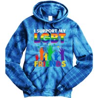 I Support My Lgbt Friends Lgbtq Pride Pride Month Cute Gift Tie Dye Hoodie