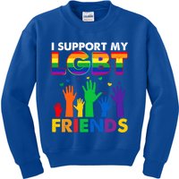 I Support My Lgbt Friends Lgbtq Pride Pride Month Cute Gift Kids Sweatshirt