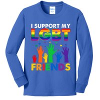 I Support My Lgbt Friends Lgbtq Pride Pride Month Cute Gift Kids Long Sleeve Shirt