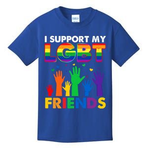 I Support My Lgbt Friends Lgbtq Pride Pride Month Cute Gift Kids T-Shirt