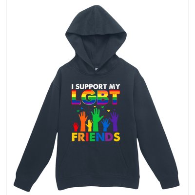 I Support My Lgbt Friends Lgbtq Pride Pride Month Cute Gift Urban Pullover Hoodie