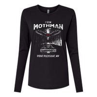 I Saw Mothman In Point Pleasant West Virginia Cryptid Womens Cotton Relaxed Long Sleeve T-Shirt