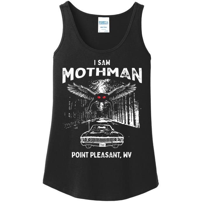 I Saw Mothman In Point Pleasant West Virginia Cryptid Ladies Essential Tank