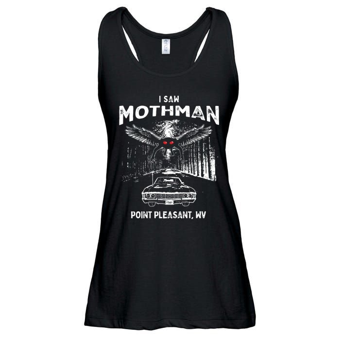 I Saw Mothman In Point Pleasant West Virginia Cryptid Ladies Essential Flowy Tank