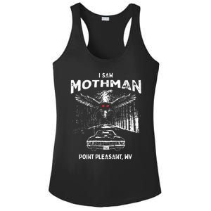 I Saw Mothman In Point Pleasant West Virginia Cryptid Ladies PosiCharge Competitor Racerback Tank