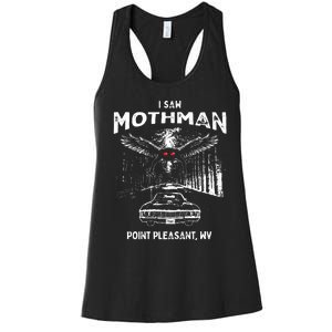 I Saw Mothman In Point Pleasant West Virginia Cryptid Women's Racerback Tank