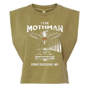 I Saw Mothman In Point Pleasant West Virginia Cryptid Garment-Dyed Women's Muscle Tee