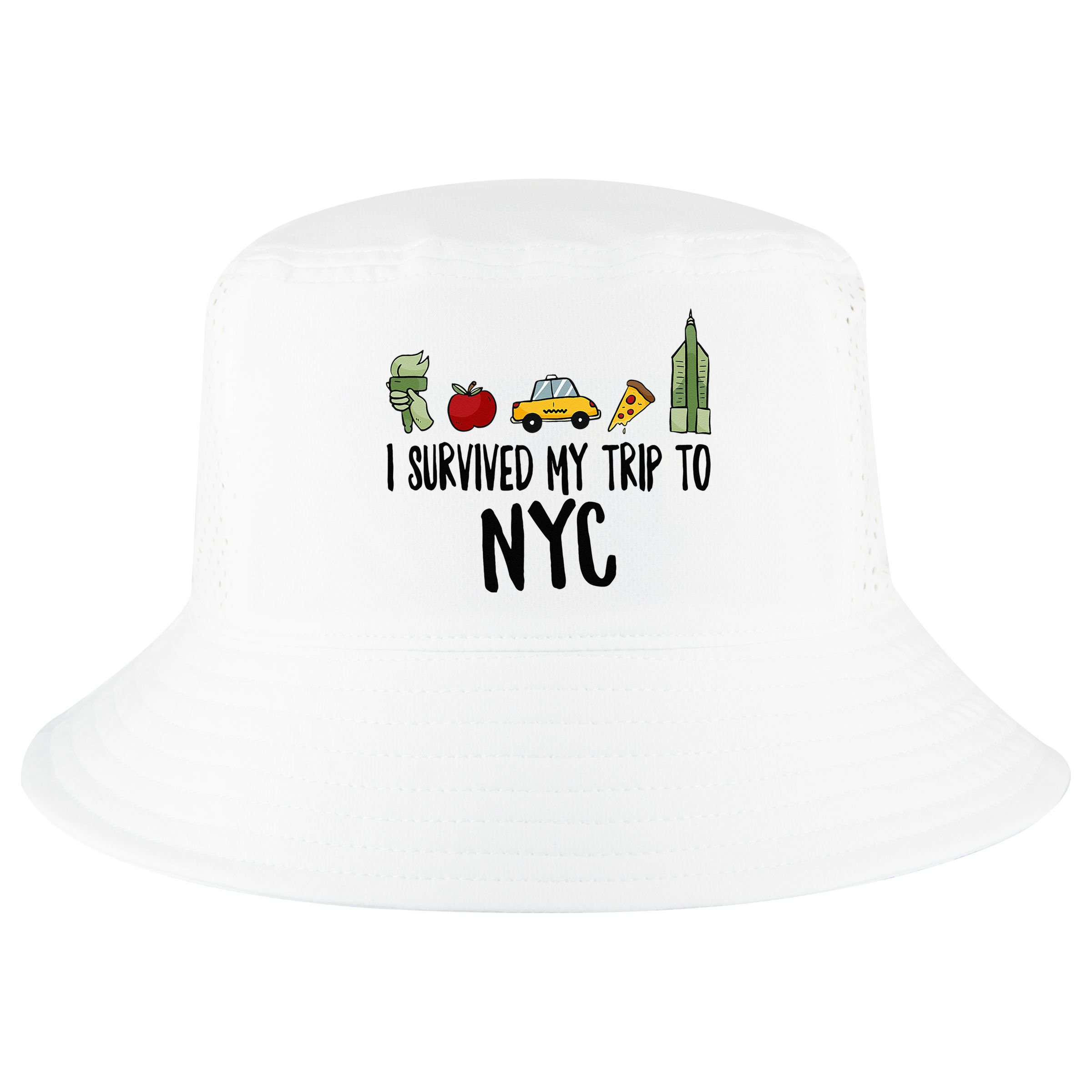 I Survived My Trip To NYC New York Bild Big Apple Cool Comfort Performance Bucket Hat