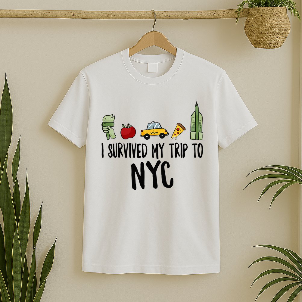 I Survived My Trip To NYC New York Bild Big Apple T-Shirt