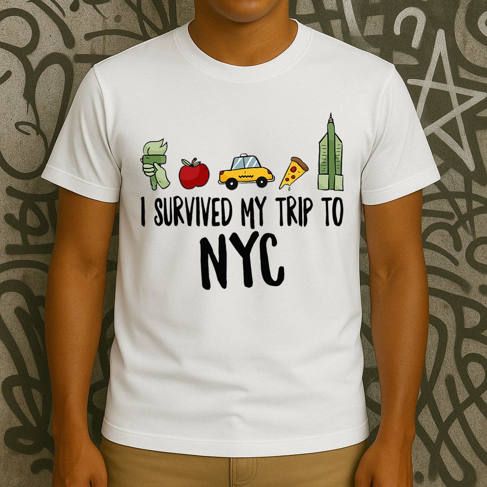 I Survived My Trip To NYC New York Bild Big Apple T-Shirt