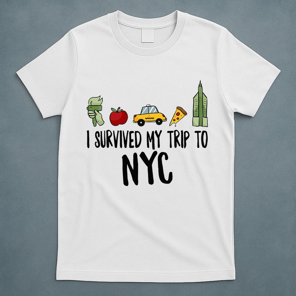 I Survived My Trip To NYC New York Bild Big Apple T-Shirt