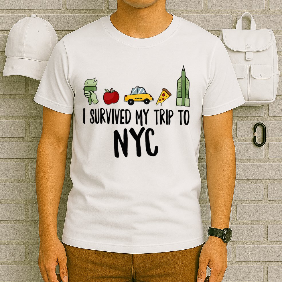 I Survived My Trip To NYC New York Bild Big Apple T-Shirt