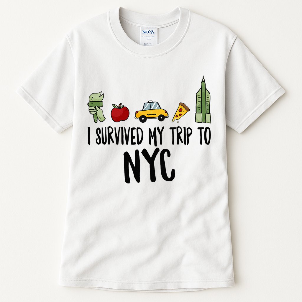 I Survived My Trip To NYC New York Bild Big Apple Tall T-Shirt