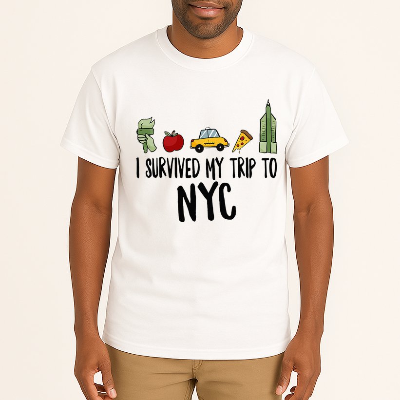 I Survived My Trip To NYC New York Bild Big Apple Tall T-Shirt