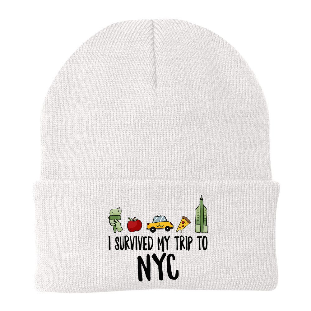 I Survived My Trip To NYC New York Bild Big Apple Beanie