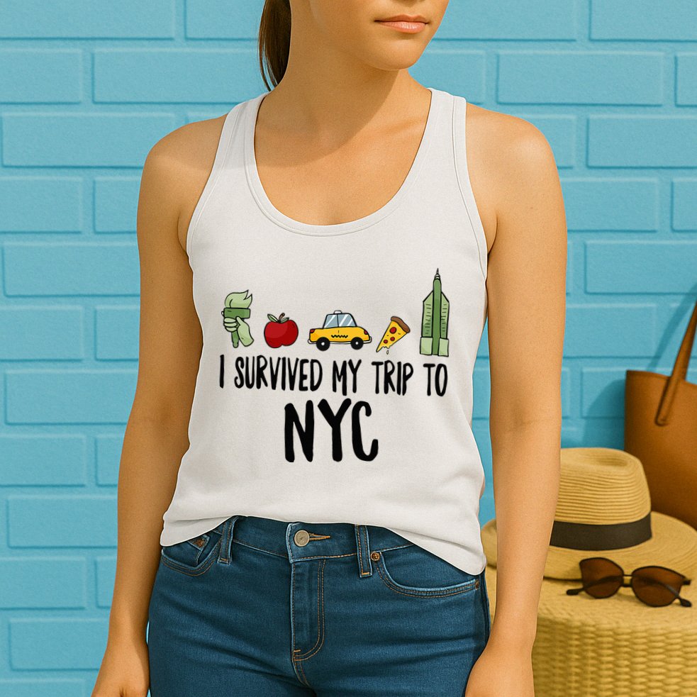 I Survived My Trip To NYC New York Bild Big Apple Womens Tank Top