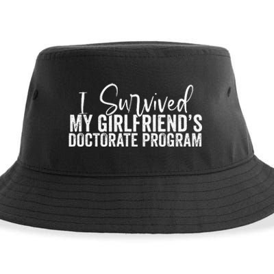 I Survived My GirlfriendS Doctorate Program Sustainable Bucket Hat