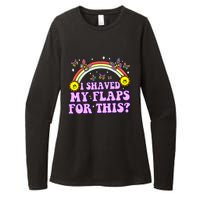 I Shaved My Flaps For This Funny Embarrassing Adult Humor Womens CVC Long Sleeve Shirt