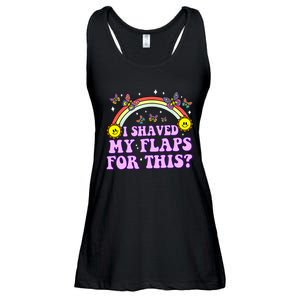 I Shaved My Flaps For This Funny Embarrassing Adult Humor Ladies Essential Flowy Tank