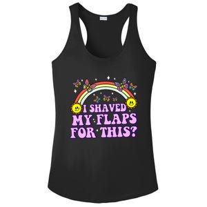 I Shaved My Flaps For This Funny Embarrassing Adult Humor Ladies PosiCharge Competitor Racerback Tank