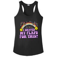 I Shaved My Flaps For This Funny Embarrassing Adult Humor Ladies PosiCharge Competitor Racerback Tank