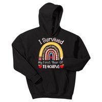 I Survived My First Year Of Teaching Funny New Teacher Joke Kids Hoodie