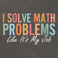 I Solve Math Problems Like ItS My Job Funny Back To School Gift Cotton Canvas Backpack