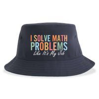 I Solve Math Problems Like ItS My Job Funny Back To School Gift Sustainable Bucket Hat