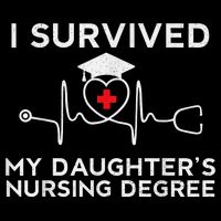I survived My Daughter's Nursing Degree, Proud Mom Dad Nurse Impact Tech Backpack