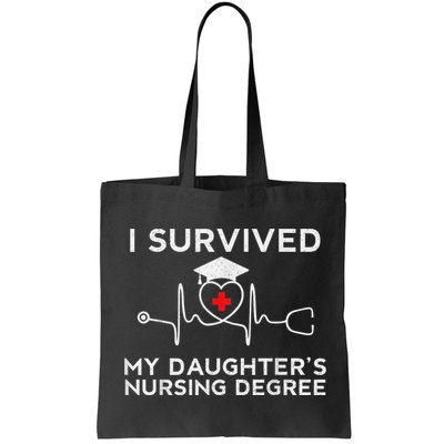 I survived My Daughter's Nursing Degree, Proud Mom Dad Nurse Bag