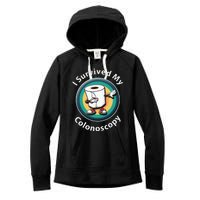 I Survived My Colonoscopy Survivor Funny Hospital Patient Women's Fleece Hoodie