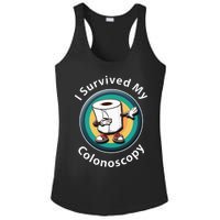 I Survived My Colonoscopy Survivor Funny Hospital Patient Ladies PosiCharge Competitor Racerback Tank