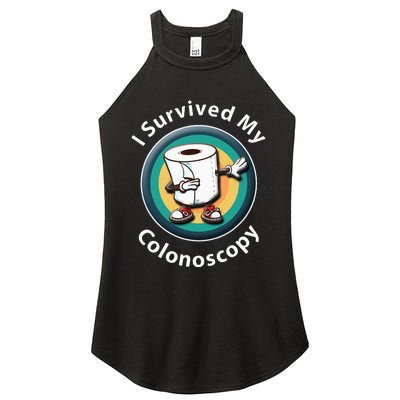 I Survived My Colonoscopy Survivor Funny Hospital Patient Women's Perfect Tri Rocker Tank