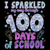 I Sparkled My Way Through 100 Days Of School Funny Print Mousepad