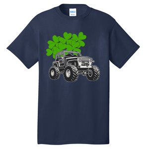 Irish Shamrock Monster Truck St Patrick's Day Cute Gift Tall T-Shirt