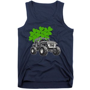 Irish Shamrock Monster Truck St Patrick's Day Cute Gift Tank Top