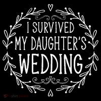 I Survived My Daughter's Wedding Beautiful Bride's Dad Sustainable Bucket Hat