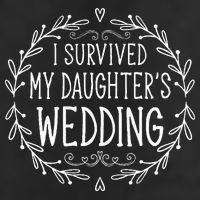 I Survived My Daughter's Wedding Beautiful Bride's Dad Adult Drive Performance Visor