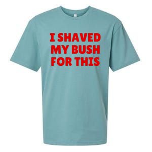 I Shaved My Bush For This Funny Pool Party Sueded Cloud Jersey T-Shirt