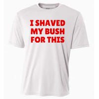 I Shaved My Bush For This Funny Pool Party Cooling Performance Crew T-Shirt