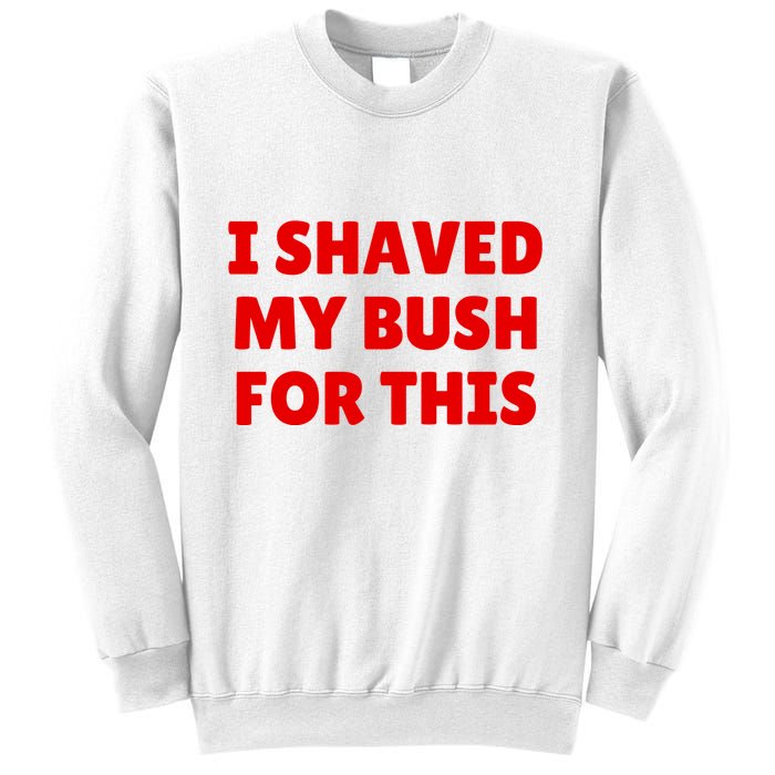 I Shaved My Bush For This Funny Pool Party Sweatshirt
