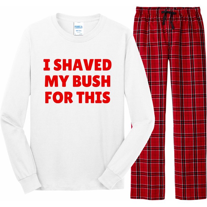 I Shaved My Bush For This Funny Pool Party Long Sleeve Pajama Set