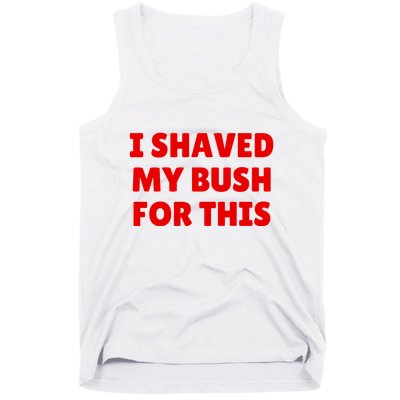 I Shaved My Bush For This Funny Pool Party Tank Top